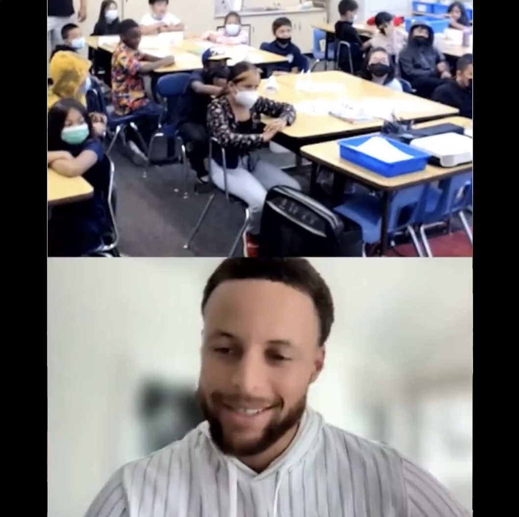 Stephen Curry surprises east bay students with new School Library after more than 10 years