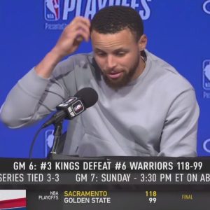 Stephen Curry reacts to Jordan Poole’s disastrous game 6 performance