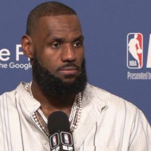 LeBron James reacts to playing Steph Curry in Playoffs again
