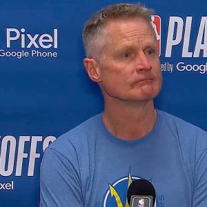 Steve Kerr reacts to Warriors game 6 elimination