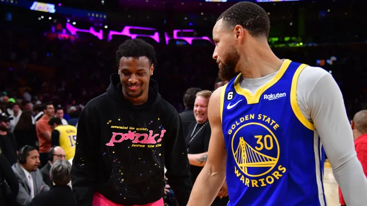 Bronny James says he was “StarStruck” meeting Stephen Curry